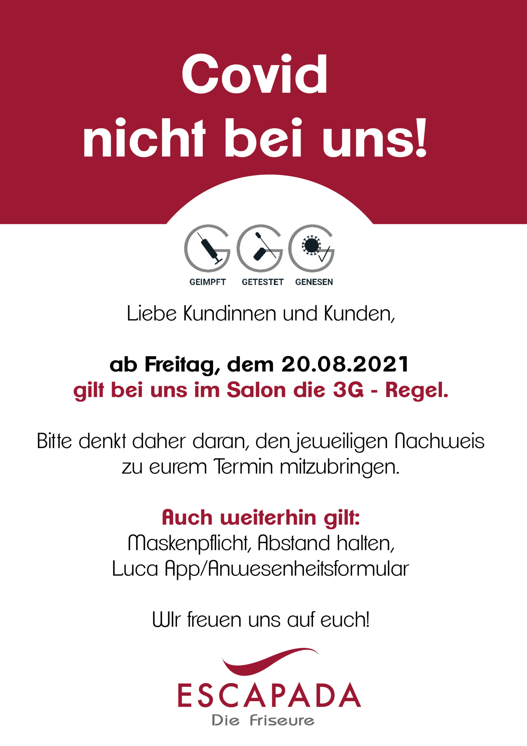 Covid Nicht bei uns